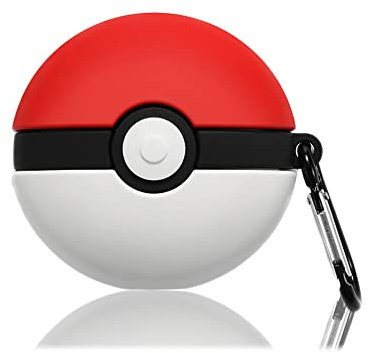 Funwaretech Silicone Airpods Pro Case Cover with Carabiner Keychain Hook,Cute Funny Unique 3D Anime Airpod Pro Case,Shockproof Protective Skin Case Cover Support Wireless Charging