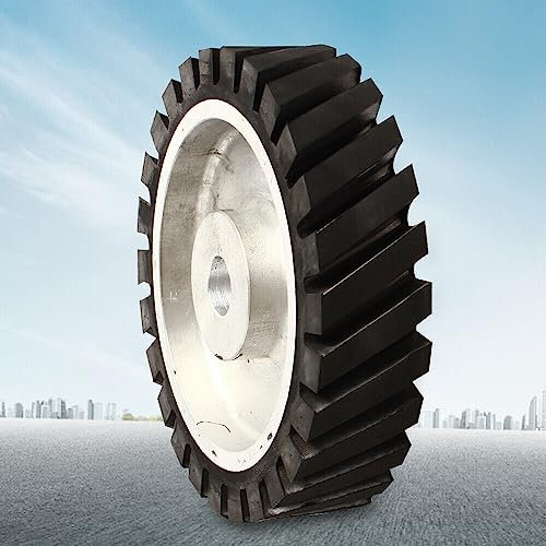 200mm Aluminiumkern Gummi Kontaktrad Rolle Rad für Bandschleifer Schleifer