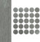 DecoMeister Selbstklebende Abdeckkappen für Möbel Möbelpflaster Aufkleber Klebepunkte Bohrloch Abdeckung Schraubenabdeckung Ø 14mm Durchmesser à 25 Stück Graue Eiche