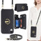 ELTEKER for iPhone XR Phone Case with Card Holder and Strap,PU Leather Wallet Case Flip Cover with Crossbody Lanyard Strap for iPhone XR (6.1 Inch)-Black