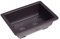 Weduspaty Bonsai Trainingstöpfe, Bonsai Training Pot Basin Flower Pot Bowl Schwarzer Quadrat Rechteckbehälter für pflanzliche Sukkulente (26x19 x 8,5 cm), Basinblüte