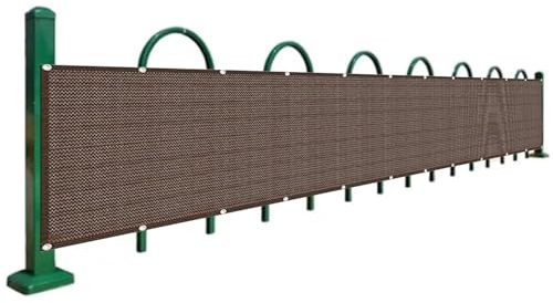 SXEVZOO Petite Couverture de Clôture Étroit et Long Brise-Vue pour Balcon Hauteur 30cm/40cm HDPE Filet d'ombrage pour Barrière Résistance à la Déchirure (Color : Brown, Size : 40x180cm)