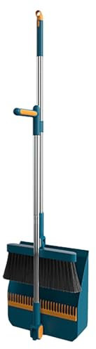Ensemble de Balayette et Pelle à Balai, Pelle et Balayette Long Manche, Balai Rotatif 180 Degrés, Pelle à Balai avec Peigne, Outils de Nettoyage pour Maison Cuisine Chambre Bureau Extérieur Intérieur