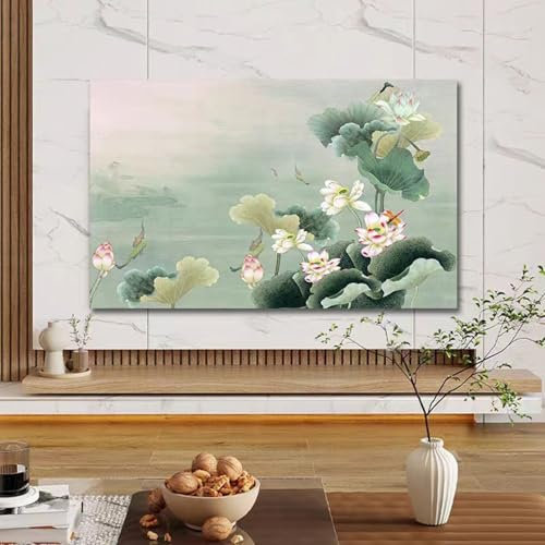 BALAMLB TV Computer Screen Cover 22-100In, TV Decorative Cover, Bright Colorful Dust Proof TV Screen Protector, He TV Cover Is Universal for Desktop/Curved Surfaces. A,22in[54x35cm]