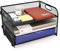 NIHESIM 3 Stapelbare Staufächer mit Griffen, Schreibtisch Schubladen Organizer, Schreibtisch-Organizer für Dokumente, A4-Papierkassette für Das Büro