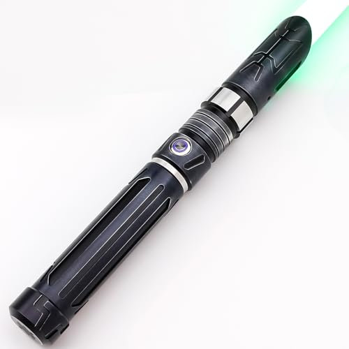 Saberforms Duell Lichtschwert mit 12 RGB Farben 16 Sound Fonts und Motion Control, Force FX Lichtschwerter mit Premium Metallgriff und austauschbarer Klinge, Lichtschwert für Erwachsene, Kinder