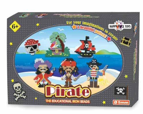 Happy Price Toys Midi Bügelperlen (5mm, Rund, Glas, Pirat 1)