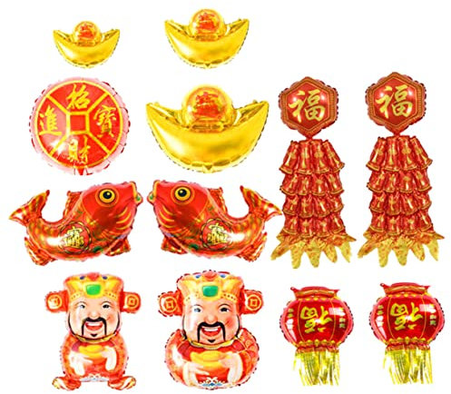 Abaodam Neues Hausparty-ballon-set 12 Stück 2021 Neujahrsballons Aluminiumfolienballons Gemischte Stile Dekorative Festivalballons