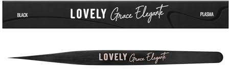 LOVELY Grace Elegante Wimpernpinzette für Wimpernverlängerung Gerade, Standard Straight - hochwertige Edelstahl Pinzette für Wimpern 1:1 Technik, Isolierung, Einzelwimpern - entlastet das Handgelenk