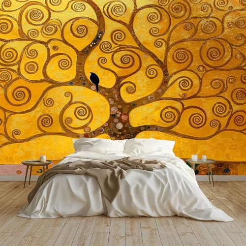 Générique Papier peint panoramique Arbre de la vie 300 x 210 cm - Revêtement mural décoration pour chambre salon - Design moderne intissé - XXL Tableaux Muraux Tapisserie Photo Décoration Murale