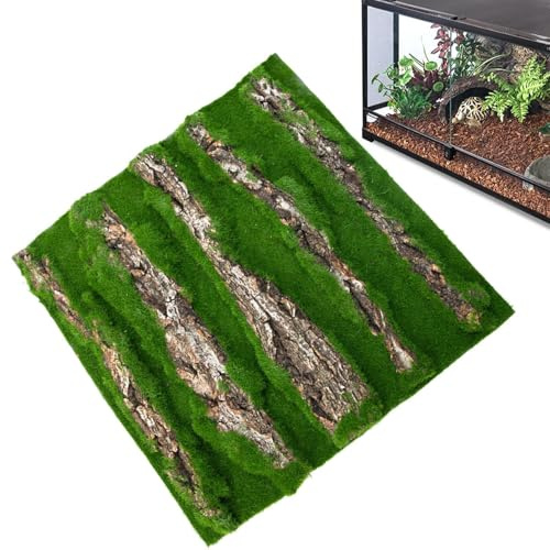 Reptilien-Terrarium-Hintergrund aus Kork – Habitat-Wandverkleidung, Rindenlandschaftsplatte, Vivarium-Ornament-Brett, dekorativer Hintergrund, Einstelleinsatz, ästhetisches Paneelstück für Haustiere