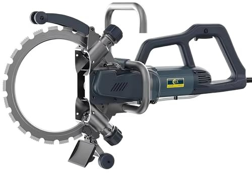 Wall Cutting Machine, 8800W Circular Saw Concrete Cutter Saw with Linkage Water Pump, 27cm Cut Depth, for Cutting Concrete, Stone, Brick, Roof Tile & More