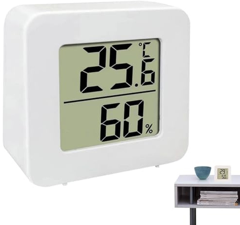 Zunetsutock Moniteur Température et Humidité | Moniteur De Température Environnement | Écran LCD Électronique Pour Cave Vins Congélateur Réfrigérateur De Salle