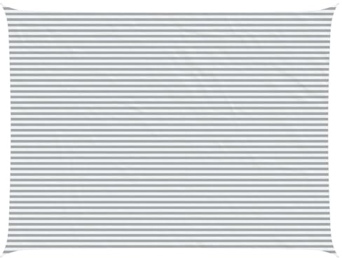 vidaXL Sonnensegel Hellgrau und Weiß 8 x 6 m 100% Polyester Oxford