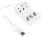 Battery Charger, Portable ABS 3.6V Three Slots Charger for AA AAA Rechargeable Battery with USB Plug