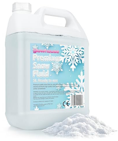 The Glowhouse 5l Premium Neve Fluid Neve Artificiale Artificiale Snow Machine Liquid