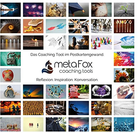 metaFox | Leading Change Postkartenpaket | 52 Karten für Coaching & Change Management | Basierend auf dem 8-Schritte-Prozess zum Führen von Veränderungen von John P. Kotter