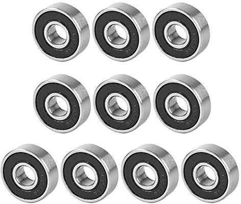 608-2RS Kugellager, doppelt gummiert, Miniatur-Kugellager für Skateboards, Inlineskates Scooter, 10 Stück