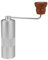 DIBTSA Manuelle Kaffeemühle, Kapazität 25 g, konischem CNC-Edelstahl-Frässtift, interne verstellbare Einstellung, tragbare Mühle schnellere Mahleffizienz, Espresso bis grob, Zuhause, Camping (Silber)