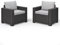 Koll Living Garden Lounge-Sets, Sitzgruppe zusammenstellen - aus langlebigen Material in Rattanoptik - für den Garten, Terrasse oder Balkon (2X Sessel)