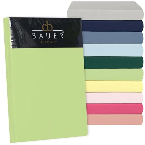 Curt Bauer Mako-Satin Spannbetttuch Nebel, 140x200 cm