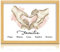 Milaboo® Familienposter personalisiert Herzhände A4 I besonderes Geschenk zur Geburt, Taufe, Mama, Papa, Oma und Opa I (5 Hände rosa Ohne Bilderrahmen)