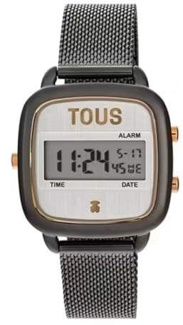 TOUS Watches d-Logo Damen Uhr digital Quarzwerk mit Edelstahl Armband 300358300