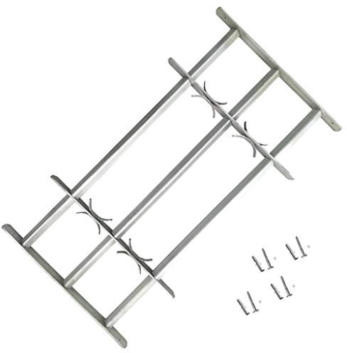 SKM Grate per Finestre Regolabili 3 Barre Trasversali 1000-1500 mm (7,4KG)