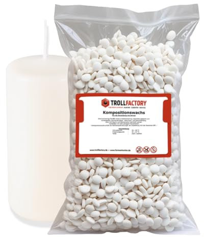 TFC Kompositionswachs 10kg - Premium Kerzenwachs zum Gießen und Gestalten - Ideal für Duftkerzen und DIY Kerzen Sets - Biologisch Abbaubar