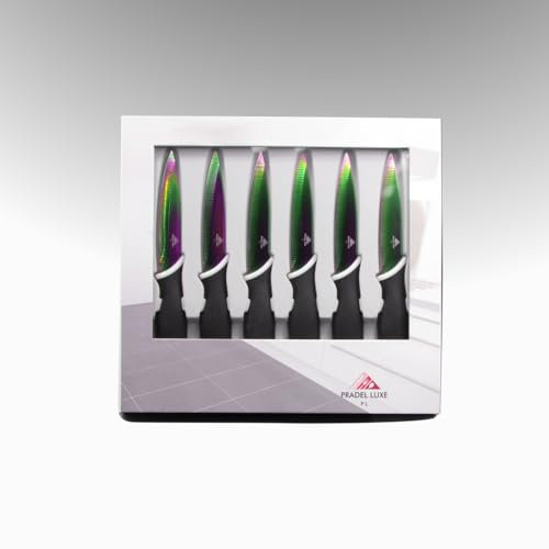 PRADEL LUXE PL 6 Couteaux à Steak en Titane,