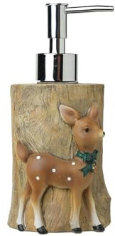 Newsparkle Seifenspender Weihnachten Hirsch für Badezimmer, Urlaub Winter Handseifenspender