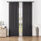 Joydeco Vorhänge mit Verdeckten Schlaufen 2er Set,H 225 x B 140 Dunkelgrau Lange Vorhang Thermo Verdunkelung Stangendurchzug Gardinen Blackout Blickdicht Curtains Schlafzimmer Wohnzimmer Modern