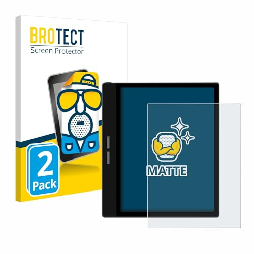 BROTECT Schutzfolie für Bigme B751C | 2 Stück Entspiegelnder Displayschutz Made in Germany Matte Displayschutz-Folie Anti-Reflex Anti-Fingerprint Einfache Montage