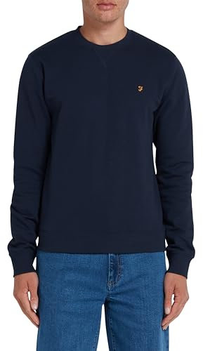 Farah Mens Crew Sweatshirt True Navy L