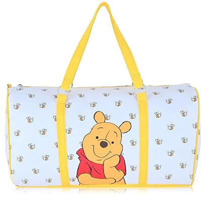 Stitch, Minnie, Mickey, Pooh, Harry Potter oder Jack Skellington 40,6 cm Leder-Mini-Reisetasche, Duffle-Tasche, Übernachtungstasche, Wochenendtasche für Damen, Herren, Erwachsene, Winnie The Pooh