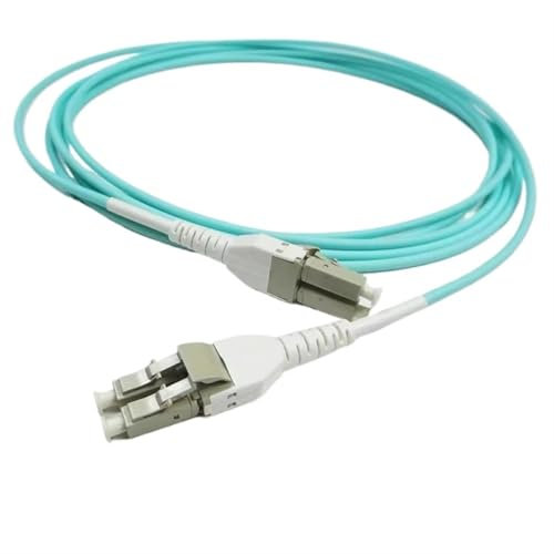 LSSSWM 10 Stück Uniboot EIN Rohr Dual Core DLC-LC Multimode 10 m 50 m 20 m 5 m OM3-Faser-Patchkabel Push-Pull integrierter Maschinenraum-Pigtail(50m)