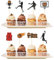 24 Stück Basketball Cupcake Toppers, Tortendeko Basketball Geburtstag, Ball Schuss Cake Topper, Basketball Kuchen Topper für Kinder Jungen Basketball Enthusiasten Festival Geburtstag Party Deko