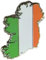 United Ireland Irish Tricolour Flag 32 County Map Enamel Pin Badge 25mm