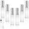 LOPHE Atomizador Perfume de Vidrio, 6 x 10ML Botella de Perfume Recargable, Portátil Frasco Pequeño para Perfume, Pulverizador Perfume Transparente para Viaje, Cita, Color Transparente