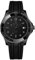 OBLVIO Automatic Dive Watch, Black Silicone Band, Wave Pattern Dial, Date Display, OM-BBBBR, Luxury