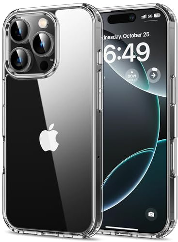 HOOMIL Coque pour iPhone 16 Pro Max 6,9 Pouces, Anti-Jaunissement Étui Téléphone Transparente, Housse de Protection Antichoc - Crystal Clear
