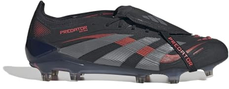 adidas Mens Elite Fold Over Tongue Firm Ground Football Black/Grey 8 UK