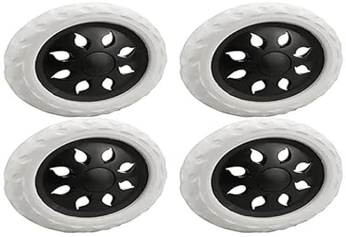 4 Stück Ersatzrollen Ersatzrollen für Vorderräder Ersatzrollen für Einkaufswagen Rollator Kombi Reisegepäck Trolley Rollstuhl Ersatzräder