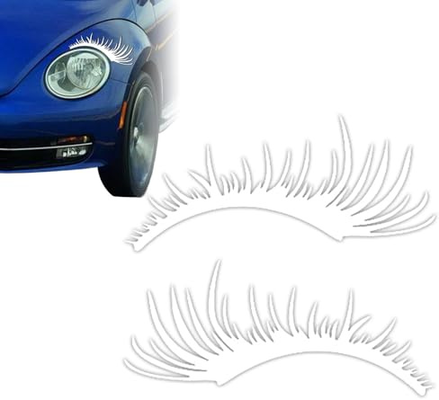 Auto Scheinwerfer Wimper Aufkleber, 1 Paar Auto Scheinwerfer Eyelash Aufkleber Auto Wimpern Aufkleber Kreativer Dekorativer Auto Styling Aufkleber Für LKW, SUV, Fahrzeug