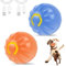 2 Stuck Hundespielzeug Ball Elektrisch Magic Ball Hund USB Aufladung Dynamische Beleuchtung Intelligente Hindernisvermeidung Interaktives Hundespielzeug für Hunde (Blau + Orange)
