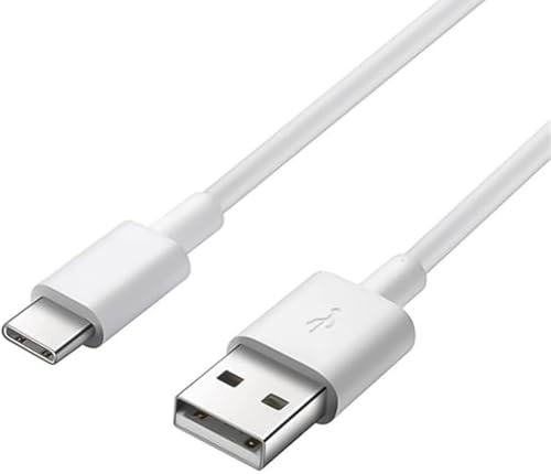 Universal Type A to C Cable, USB Type C lead Fast Charge A to C Charger Cable 1m white