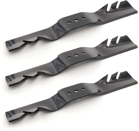 - 3 lame To the South® 35,8 cm 3 in 1 per Husqvarna (Rider), Jonsered, McCulloch, Partner e Zenoah, 94 cm - Set di 3 coltelli