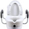 Eazy Raised 4 Inch Toilet Seat with Handles – Secure Locking Toilet Riser for Elderly, Disabled Adults, Mobility Aid for Seniors, Comfortable Elevated Toilet Seat for Bathroom Safety