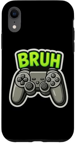 Gamer Bruh Video Gaming Divertente Teen Ragazzi Bambini Controller di Gioco Custodia per iPhone XR