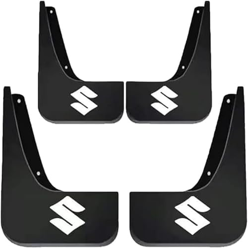 JUHYBFD 4 Pezzi Paraspruzzi Auto per Suzuki Jimny Grand Vitara Sx4 Swift, Set Completo Anteriore e Posteriore Antispruzzo Impermeabile Protezione da Acqua,Jimny